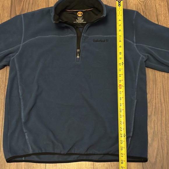 Timberland mens fleeve 1/4 zip pullover blue XL - Picture 5 of 6